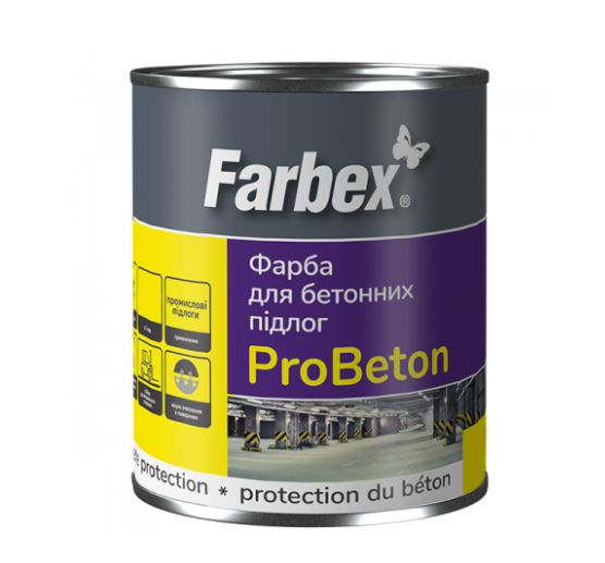 Фарба для бетонних підлог "ProBeton", графіт ТМ "Farbex" – 2,8 кг